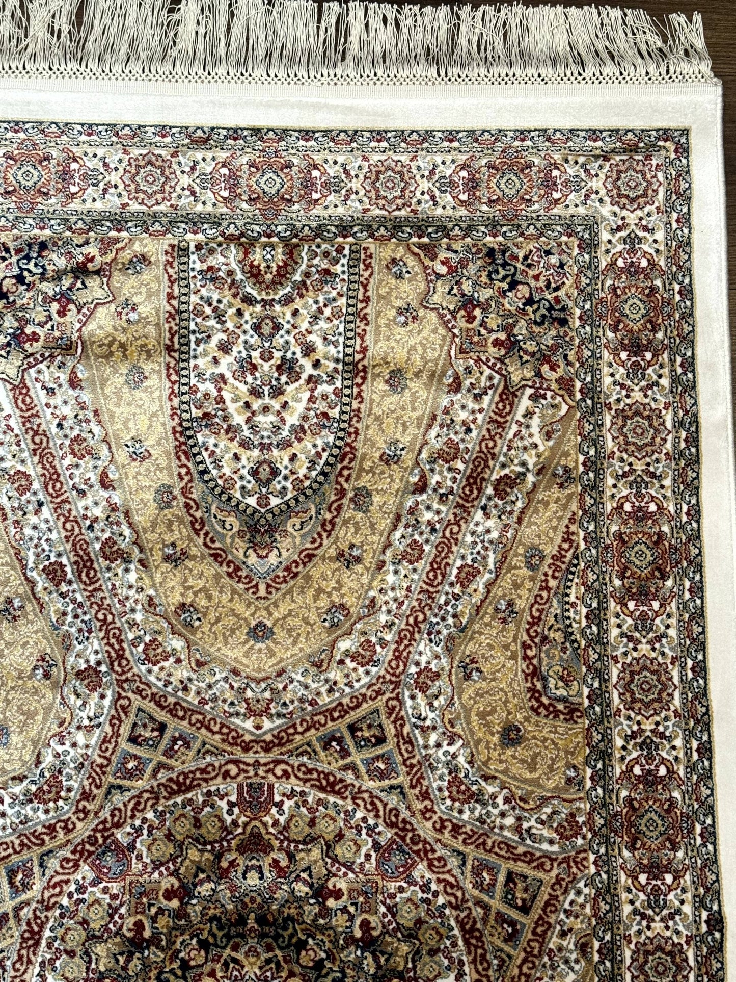 Turkish Silk Runner Rug 2.6 x 12, Hereke Mamluk Runner, Bamboo Silk, New - Nuvé