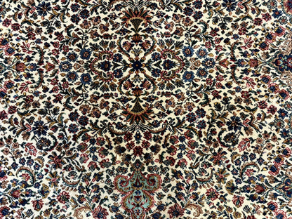 Karastan Rug #742 Floral Kirman 8.8 x 12, Wool Pile, Vintage Original Series, Rare - Nuvé