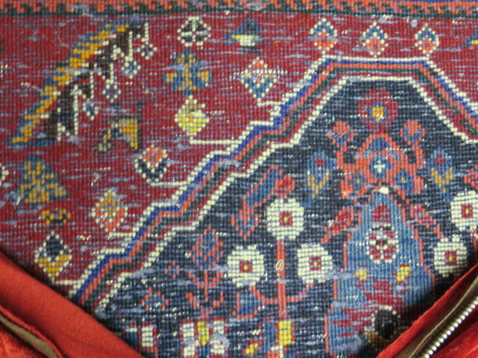 2'X 4' Antique Handmade Turkish Floral Oriental Wool Rug Pillow Case Cushion - Nuvé