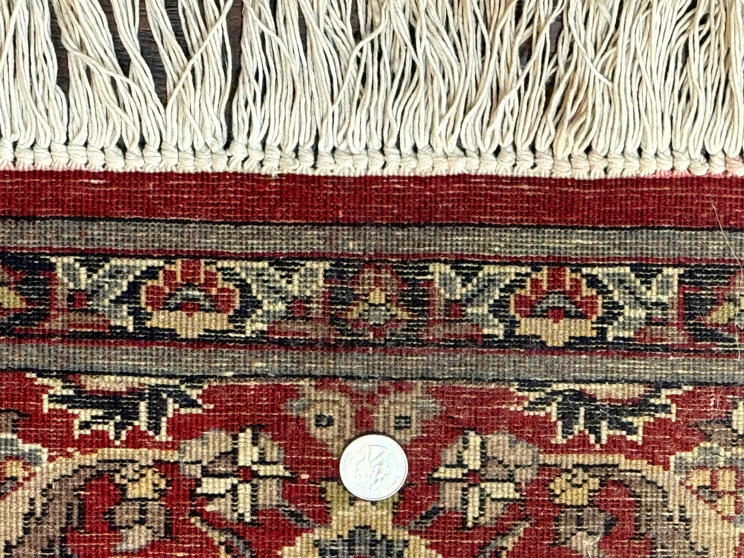 Small Pak Persian Handmade Wool Rug 1.7 x 2, Red - Nuvé