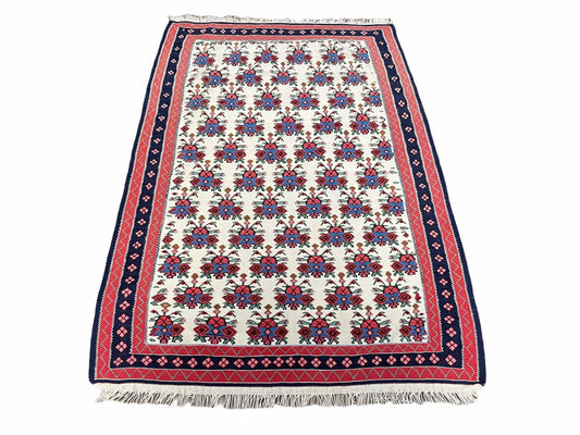 3x5 Vintage Kurdish Senneh Kilim Rug 3 x 5 Heirloom Rug Flatweave Antique Rug Playroom Rug Collectible Rug Beige Kilim - Nuvé