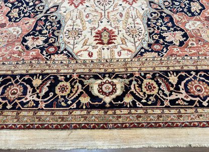 Large Palace Sized Stark Carpet 13x19, Traditional Wool Handmade Rug, Beige - Nuvé