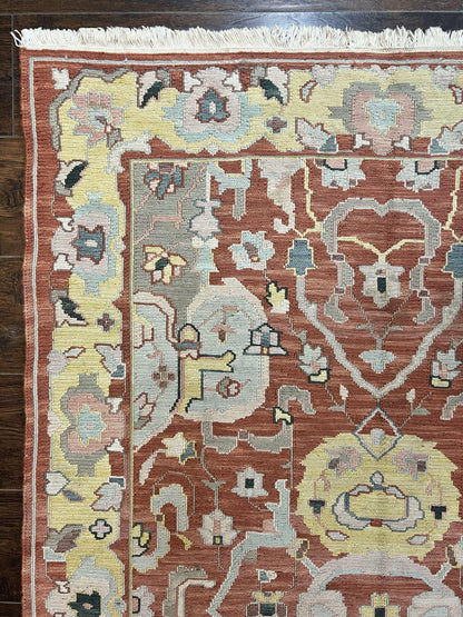 Turkish Flatweave Kilim Rug 4x6, Geometric Wool Handmade Carpet, Vintage - Nuvé