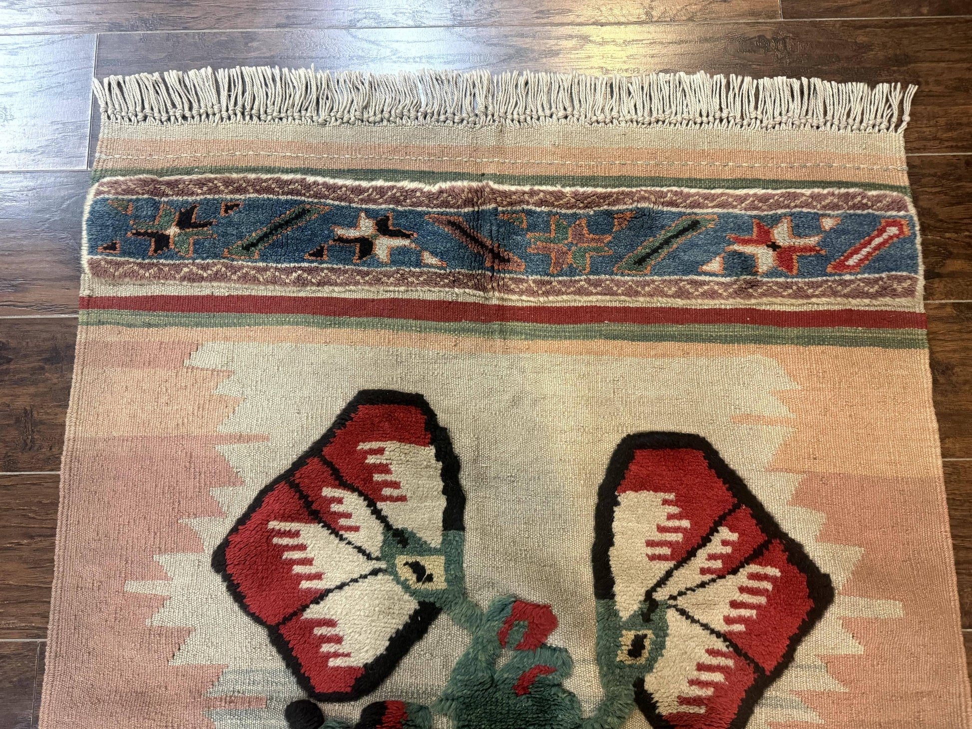 Turkish Kilim Rug 2.5 x 4.7, Flatweave Bohemian Blanket Rug, Wall Hanging Tapestry Rug - Nuvé