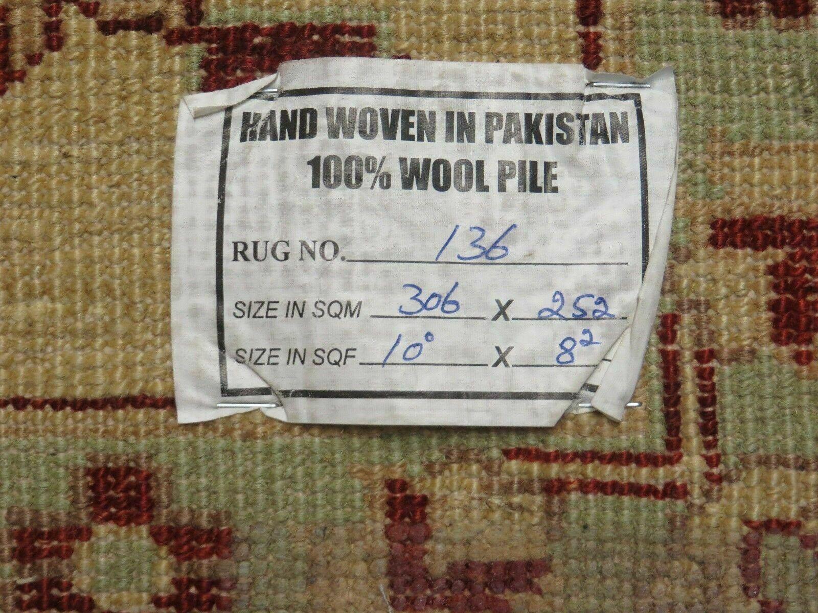 8' X 10' Vintage Fine Handmade Peshawar Agra Chobi Rug - Nuvé