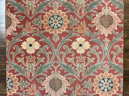 Runner Rug 3 x 14.7, Long Hallway Rug, Wool, Power Loomed, Contemporary, Floral - Nuvé