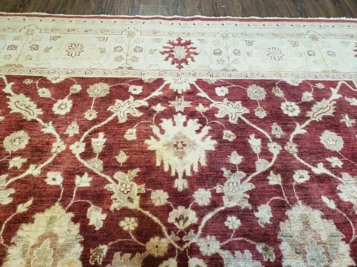 8' X 10' Handmade Peshawar Floral Oriental Wool Rug Hand Knotted Carpet Nice - Nuvé