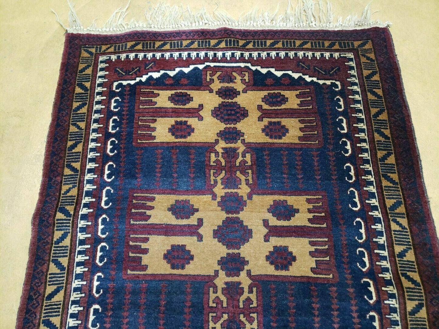 3' X 4' Vintage Handmade Balouchi Balouch Tribal Wool Rug Nice - Nuvé