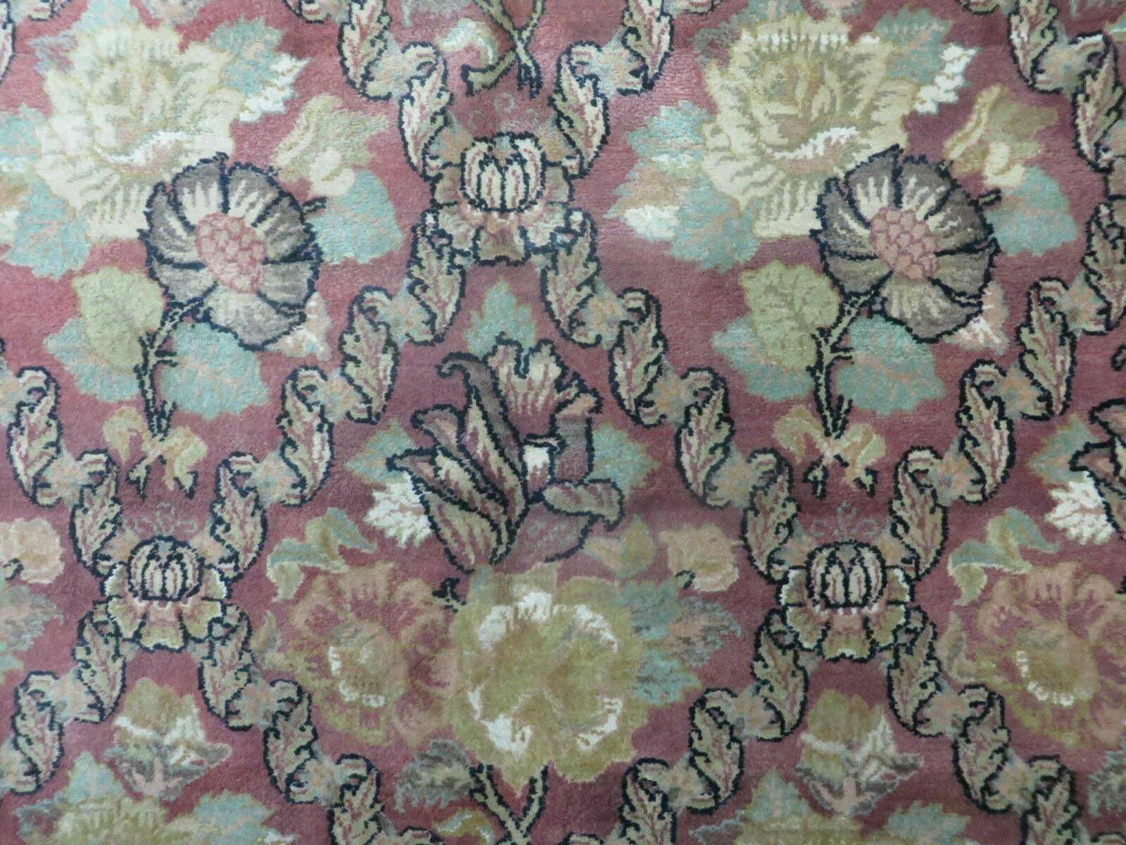 6' X 9' Handmade India Floral Oriental Wool Rug Carpet - Nuvé