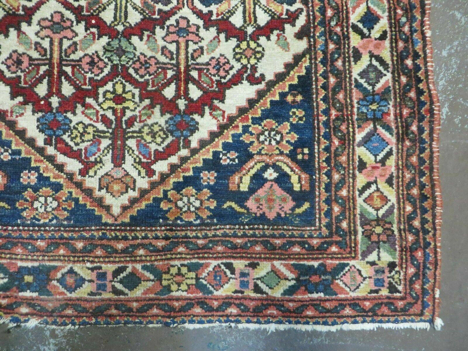 3' 3"X 10' Antique Handmade Caucasian Shirvan Wool Runner Rug Nice - Nuvé