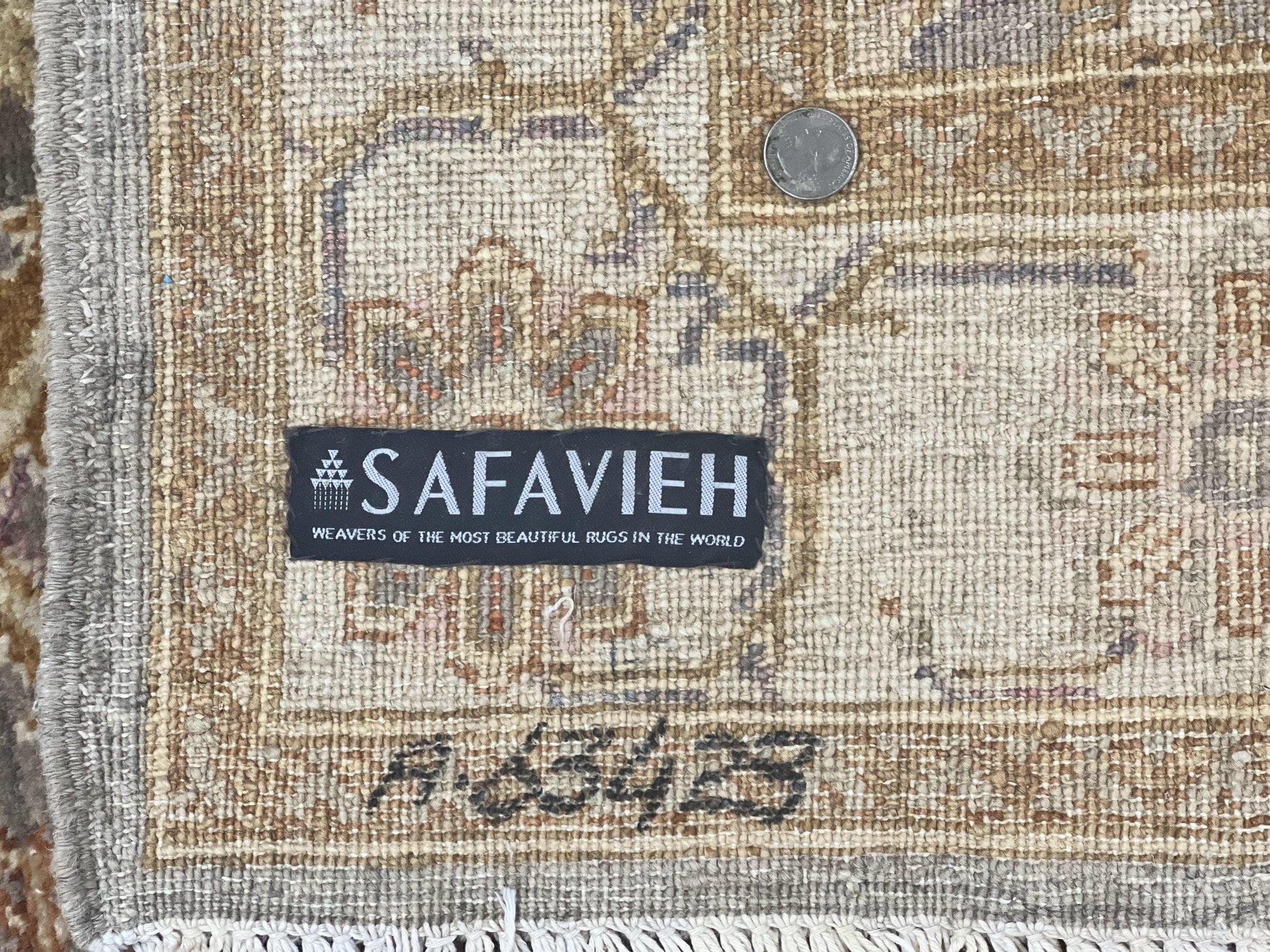 Pakistani Peshawar Rug 3.6 x 5, Safavieh Wool Handmade Hand Knotted Vintage Rug, Panel Design Oriental Carpet, Pair C - Nuvé
