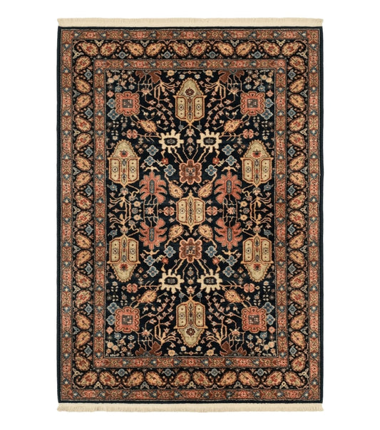 Karastan Rug 5.9 x 8.6, Chahar Mahal #604, Wool Vintage Discontinued Karastan Carpet