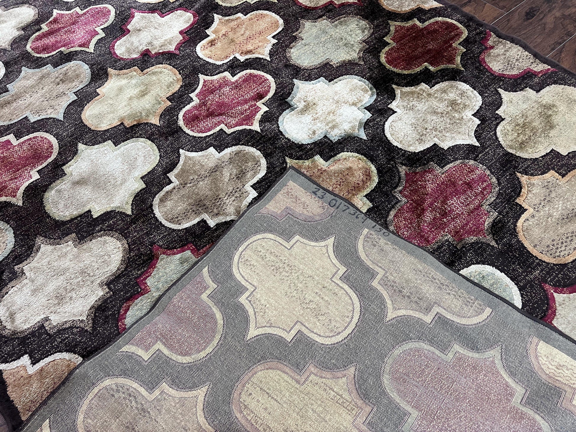 Panel Design Rug 5x7, Multicolor Contemporary Area Rug, Small Living Room Rug - Nuvé