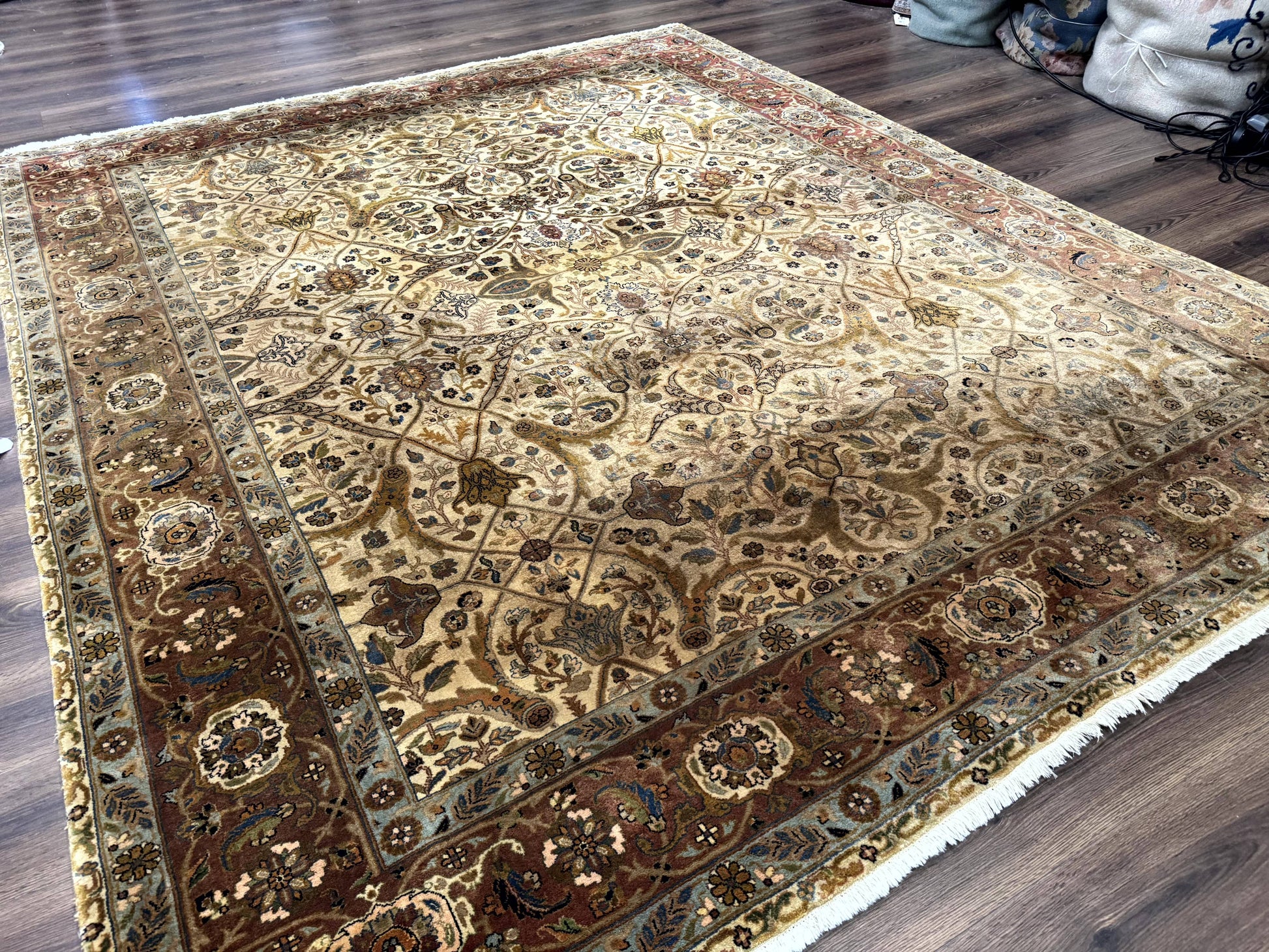 Indo Persian Rug 8x10, Teawash Bidjar Carpet, Allover Pattern - Nuvé