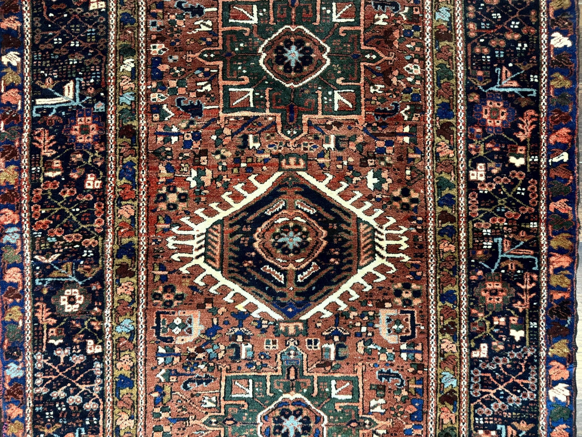 Antique Persian Karajeh Heriz Rug 5x6 - Nuvé