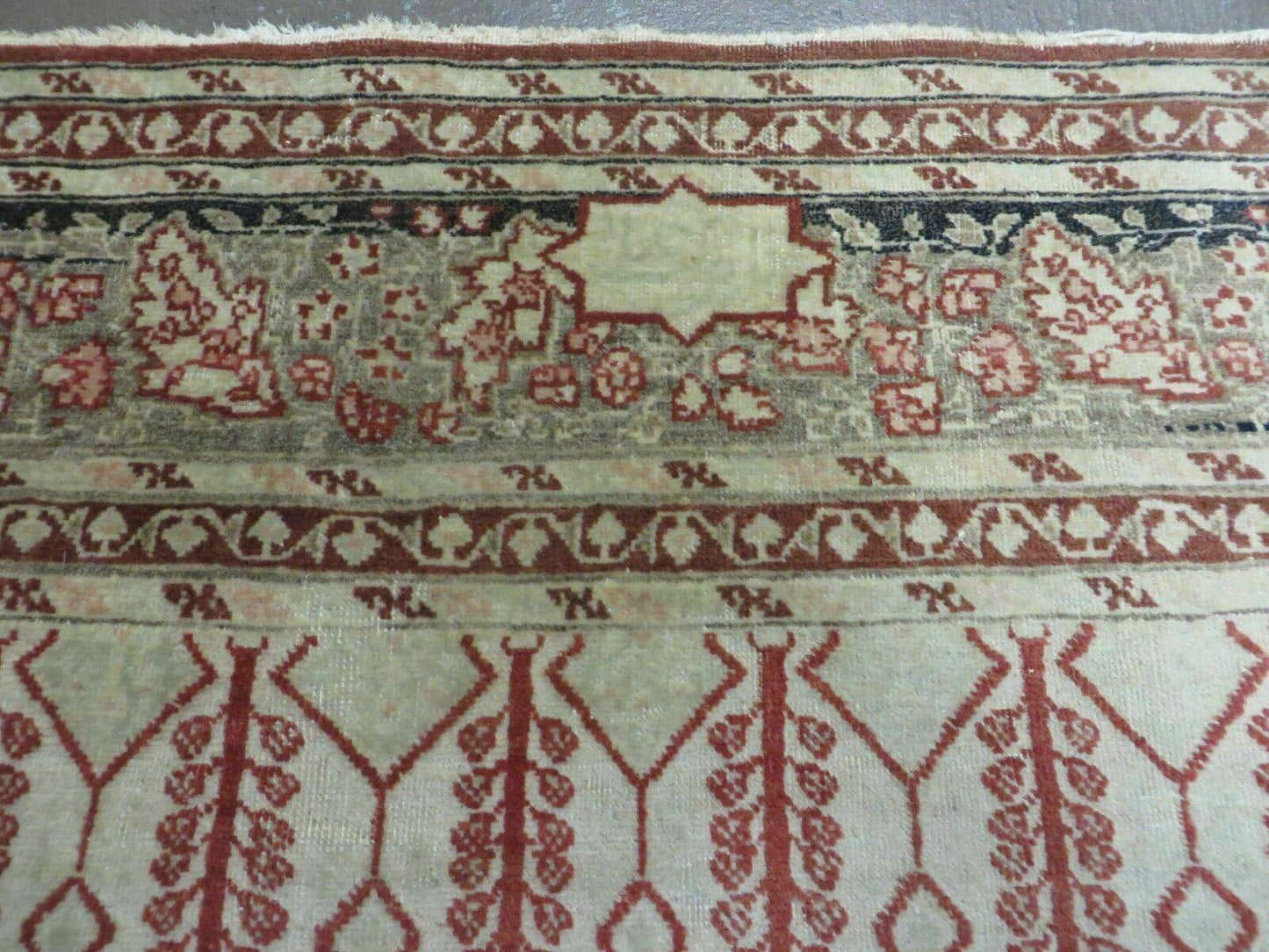 4' X 6' Antique Handmade Turkish Tree Of Life Oriental Wool Rug Birds Red - Nuvé