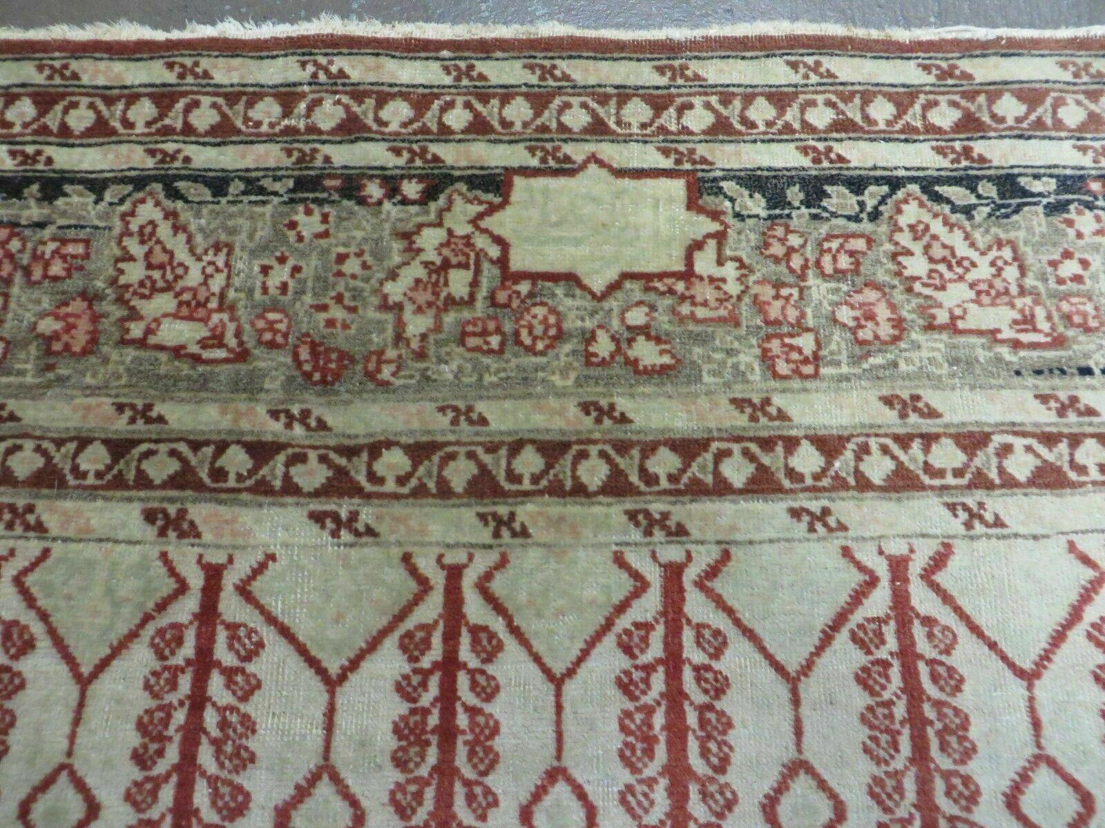 4' X 6' Antique Handmade Turkish Tree Of Life Oriental Wool Rug Birds Red - Nuvé