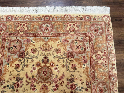 Sino Persian Rug 4x6, Wool and Silk Highlights, Fine 200 KPSI - Nuvé