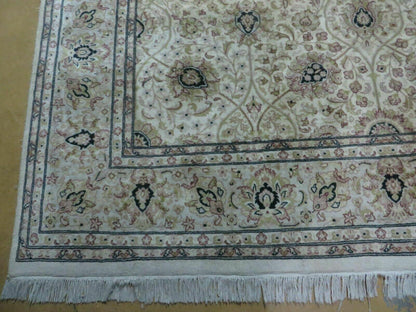 6' X 9' Vintage Fine Handmade Pakistan Oriental Floral Wool Rug Carpet Nice - Nuvé