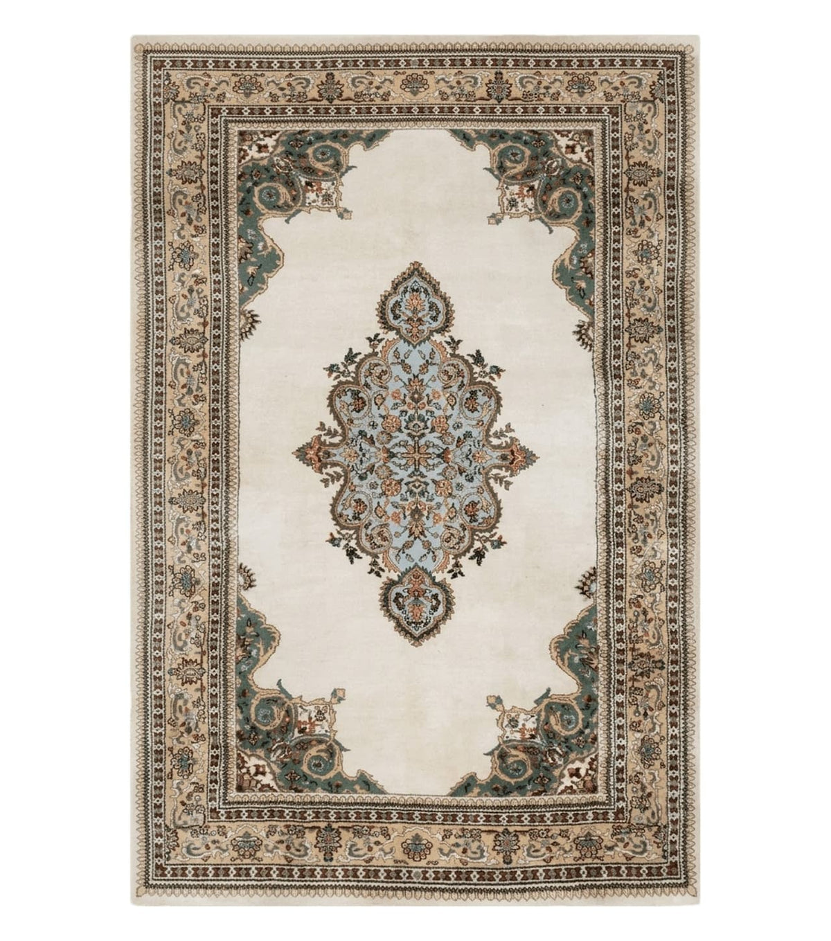 6' X 9' Vintage Handmade India Open Field Tribal Wool Rug Carpet Medallion Nice