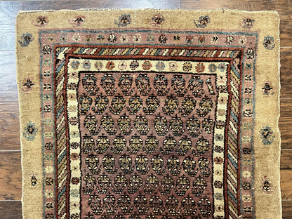 Antique Persian Sarab Runner Rug 3x11, Wool Camel Hair, Tribal Carpet for Hallway 3 x 11, Antique 1920s Rug, Handmade - Nuvé