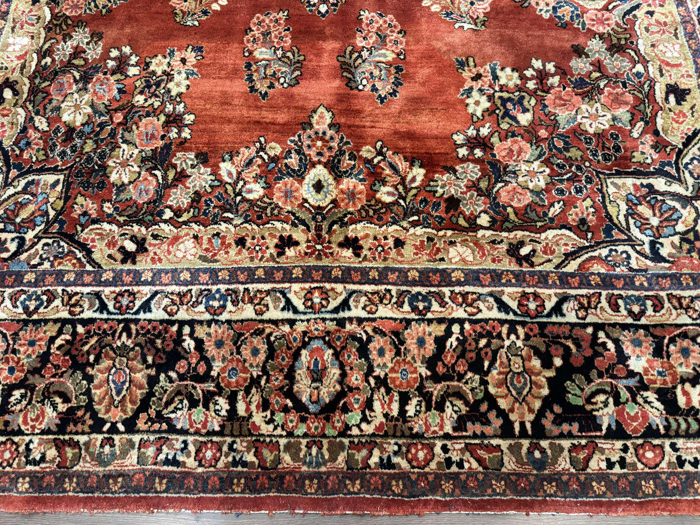 Antique Persian Sarouk Rug 9x12 - Nuvé