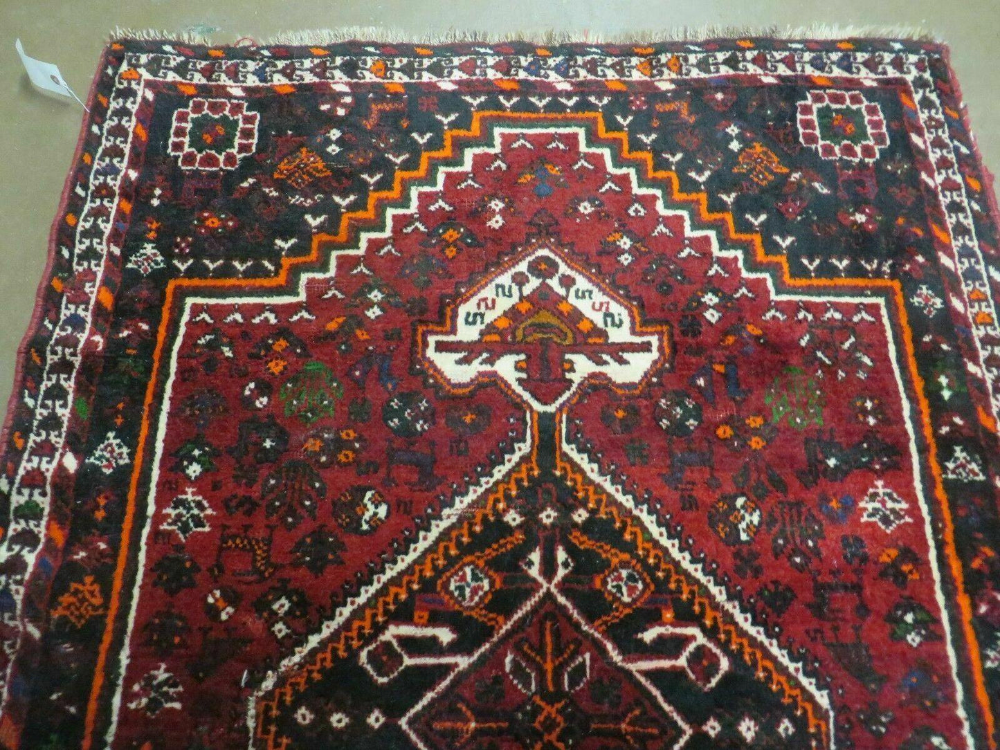 4' X 6' Antique Handmade Turkish Wool Veg Dyes Rug Organic Red Nice M10 - Nuvé