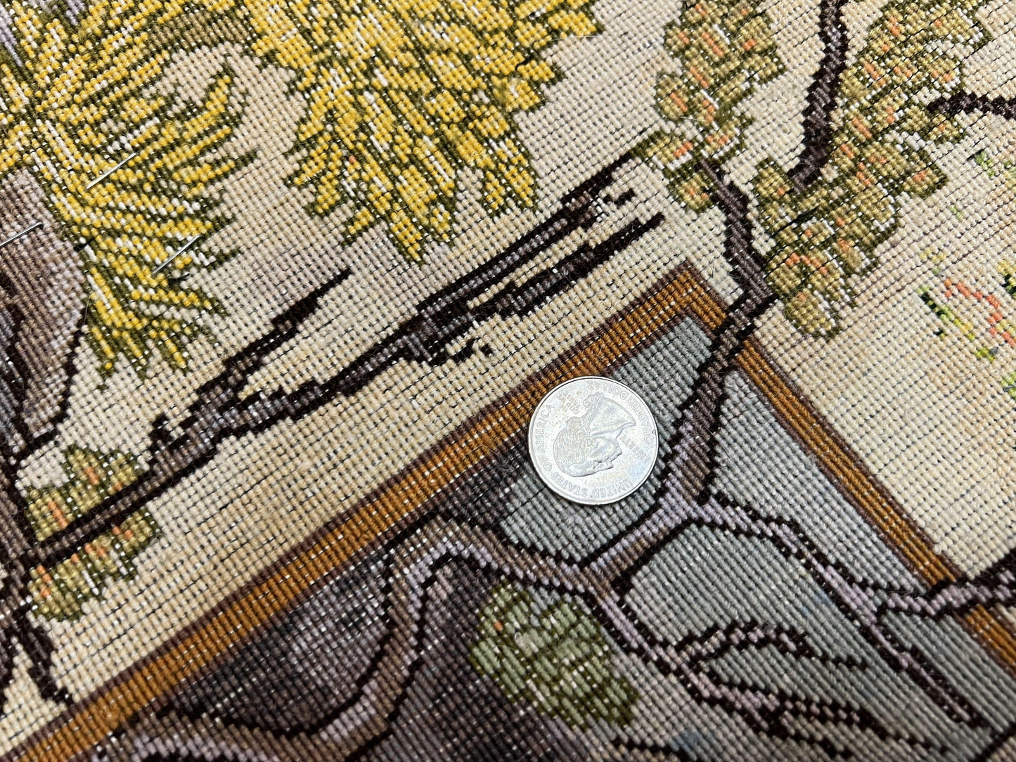 Persian Tabriz Pictorial Rug 5x3, Hafez Poetry In Border, Very Fine Hand Knotted Carpet, Wall Hanging Wool Oriental Carpet 3x5, Highly Detailed - Nuvé