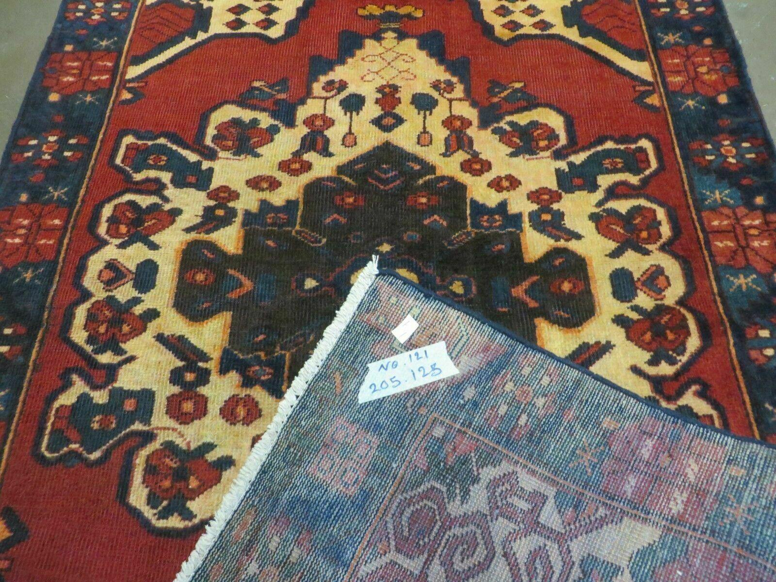 4' X 7' Antique 1920 Handmade Turkish Wool Rug Veg Dye Nice - Nuvé