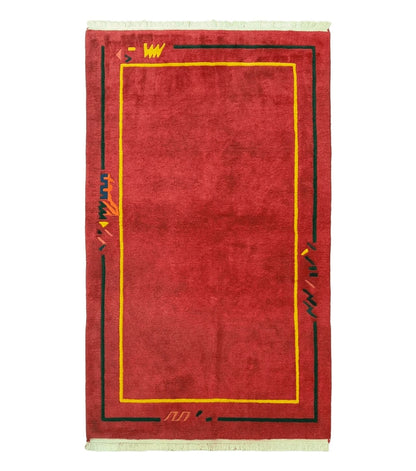 Indo Persian Gabbeh Rug 3x5, Red