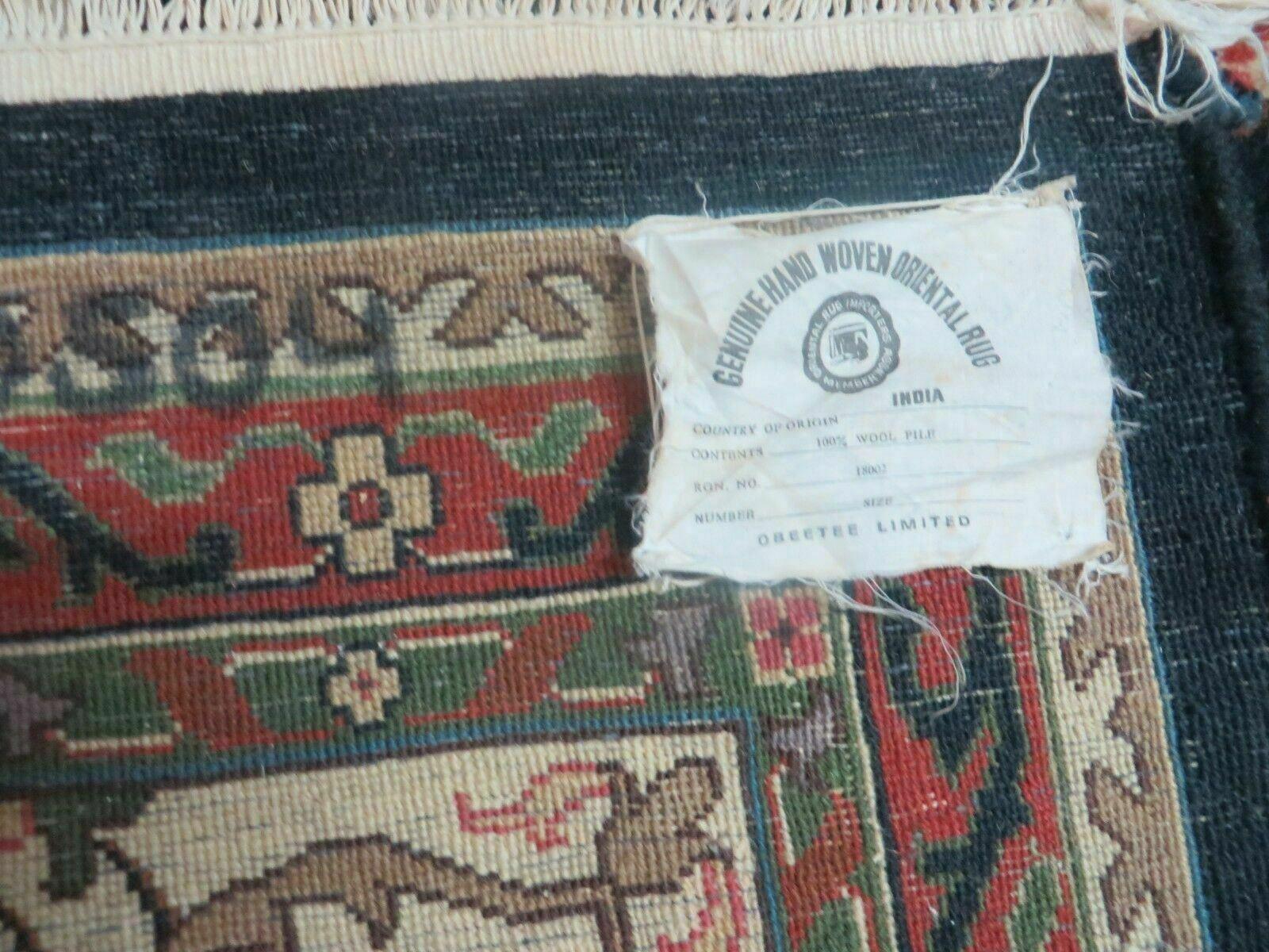 Indo Persian Rug 8x10, Wool Handmade Floral Carpet - Nuvé