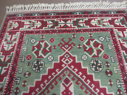 4' X 6' Vintage Handmade Turkish Kazak Design Wool Rug Carpet Nice - Nuvé