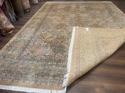 Pak Persian Rug 9x12, Diamond Panel Design, Fine 225 KPSI, Wool - Nuvé