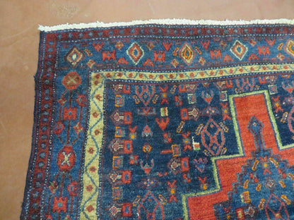 4' X 7' Antique Handmade Turkish Wool Rug Nice # 638 - Nuvé