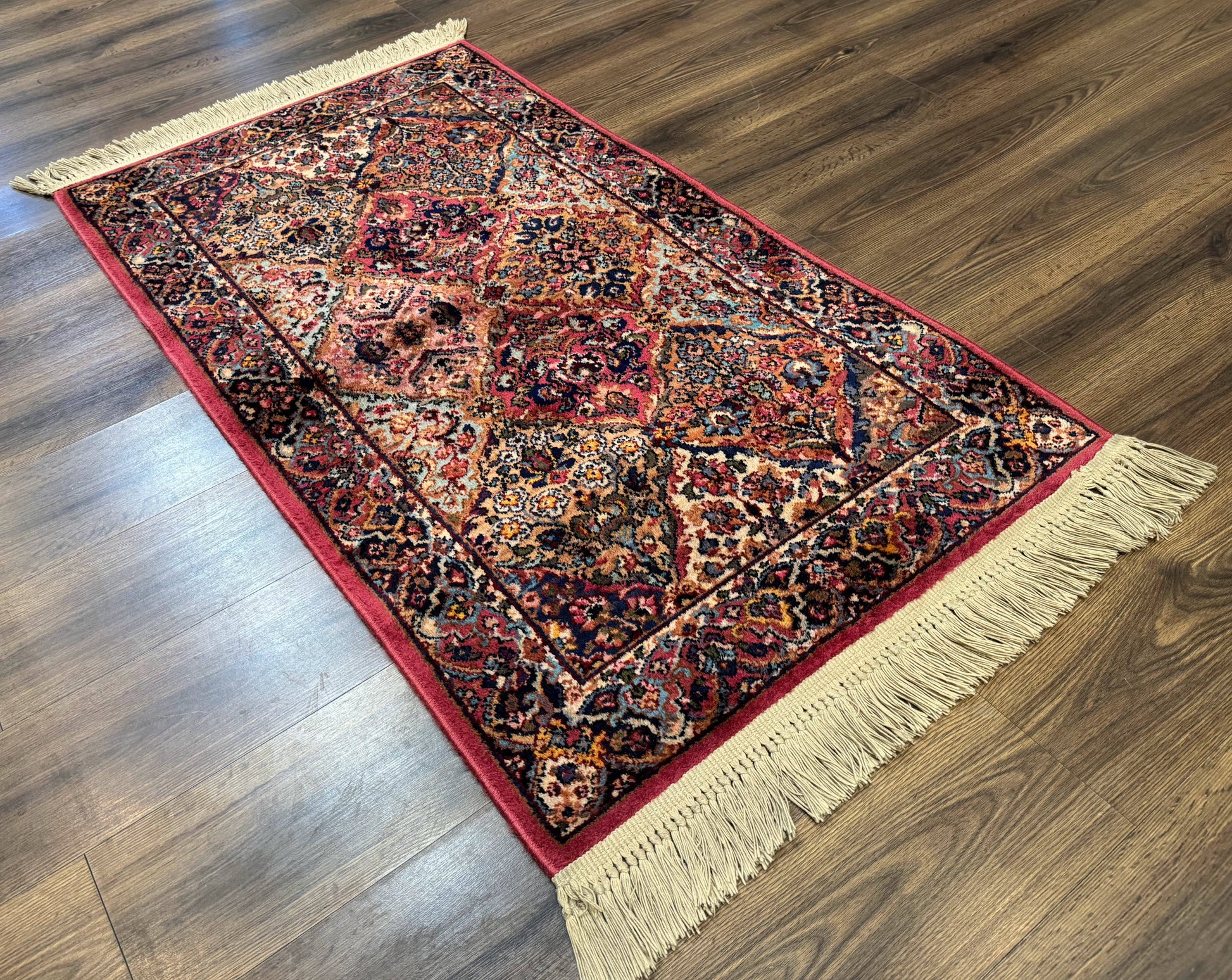 Karastan Rug 3x5 Multicolor Panel Kirman #717, Original 700 Series, Wool Pile, Discontinued - Nuvé