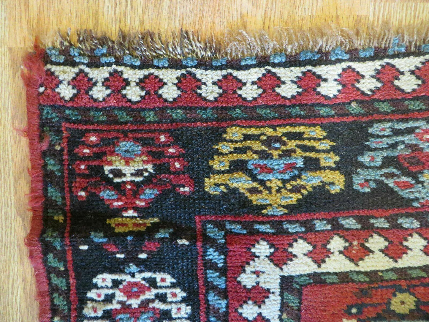 3' 3" X 10' Hand-Knotted Antique Handmade Caucasian Kazak Wool Runner Rug - Nuvé