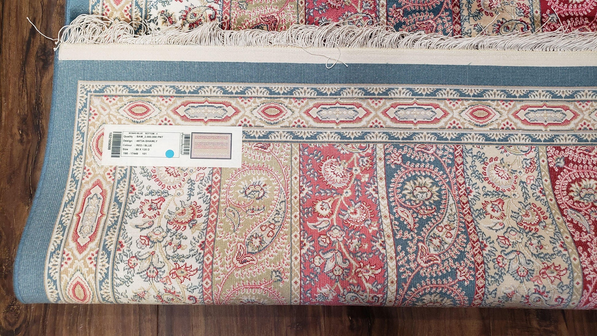 Paisley Pattern Silk Rug, Boteh Design, All Silk Accent Rug, Oriental Carpet, Very Detailed, 2' 8" x 4' 1", New, Bamboo Silk - Nuvé