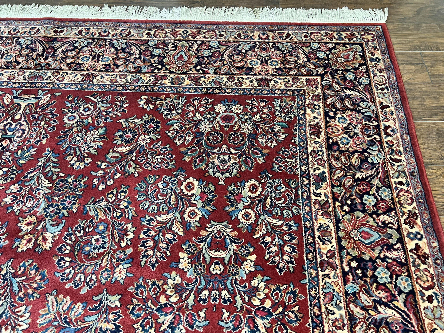 Karastan Rug 10x18 Red Sarouk #785, Wool Karastan Carpet, Original 700 Series, Vintage Discontinued Large Oriental Rug - Nuvé
