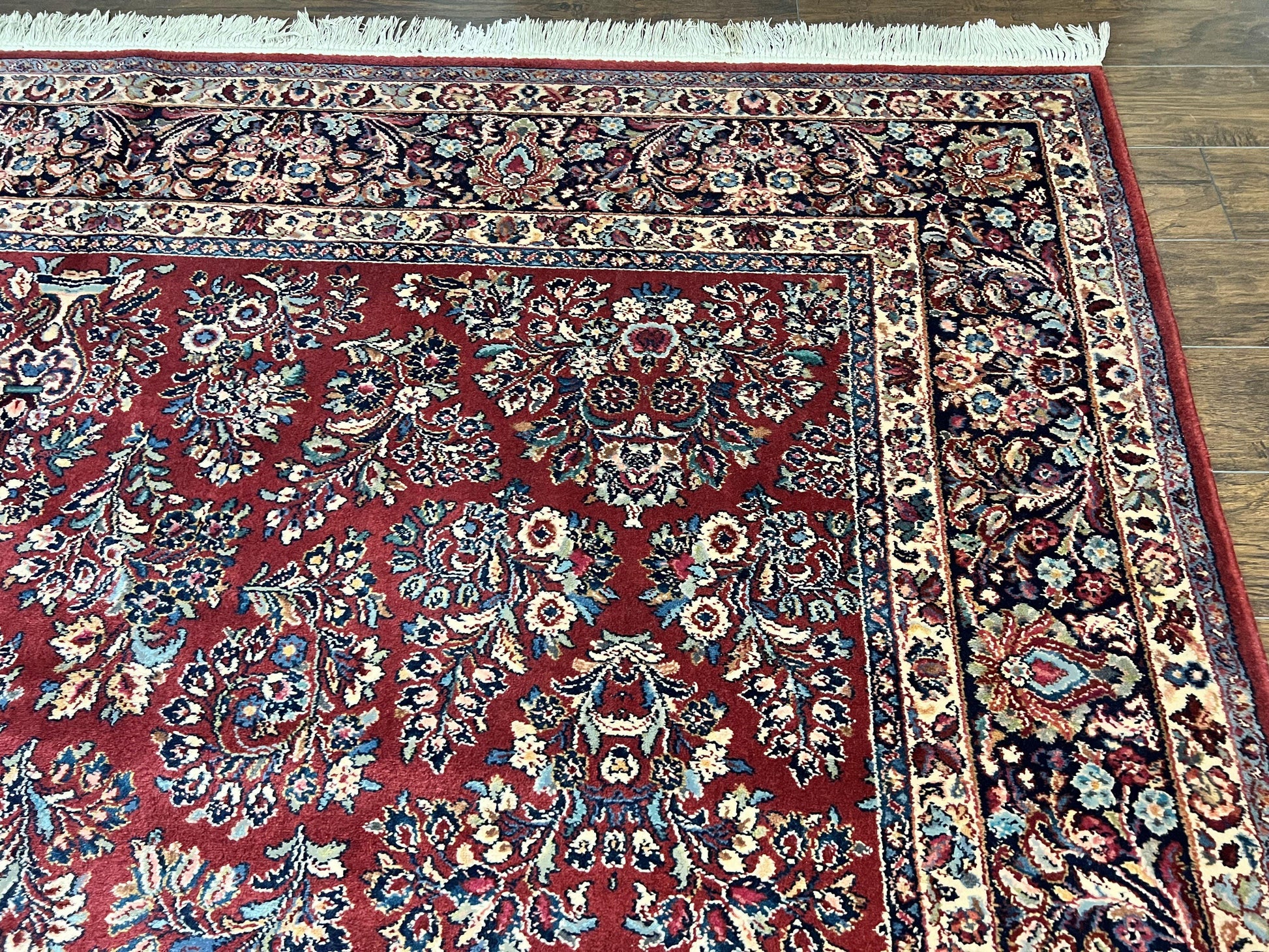 Karastan Rug 10x18 Red Sarouk #785, Wool Karastan Carpet, Original 700 Series, Vintage Discontinued Large Oriental Rug - Nuvé