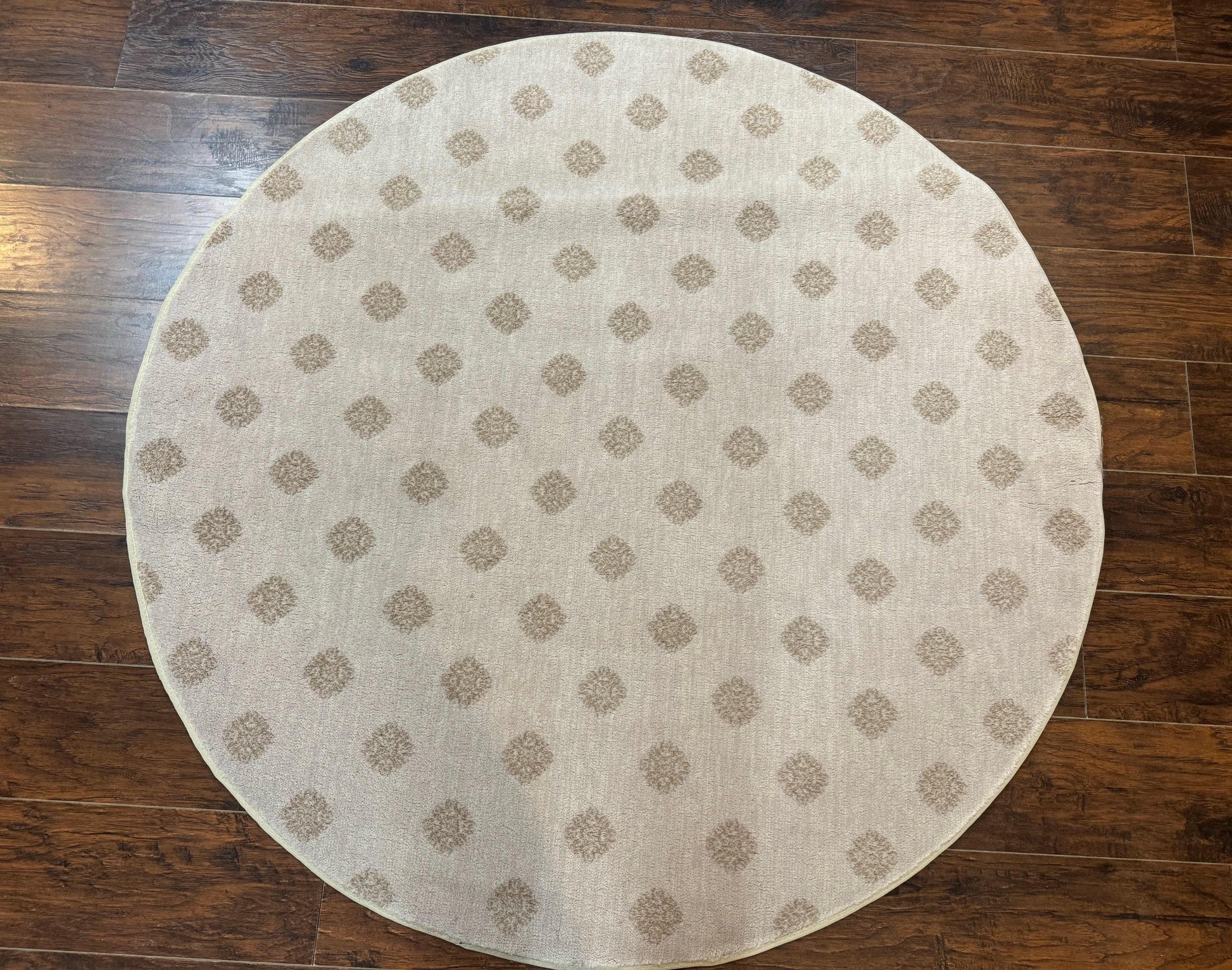 Round Power Loomed Rug 5x5, Contemporary Modern Round Carpet, 5ft Round - Nuvé