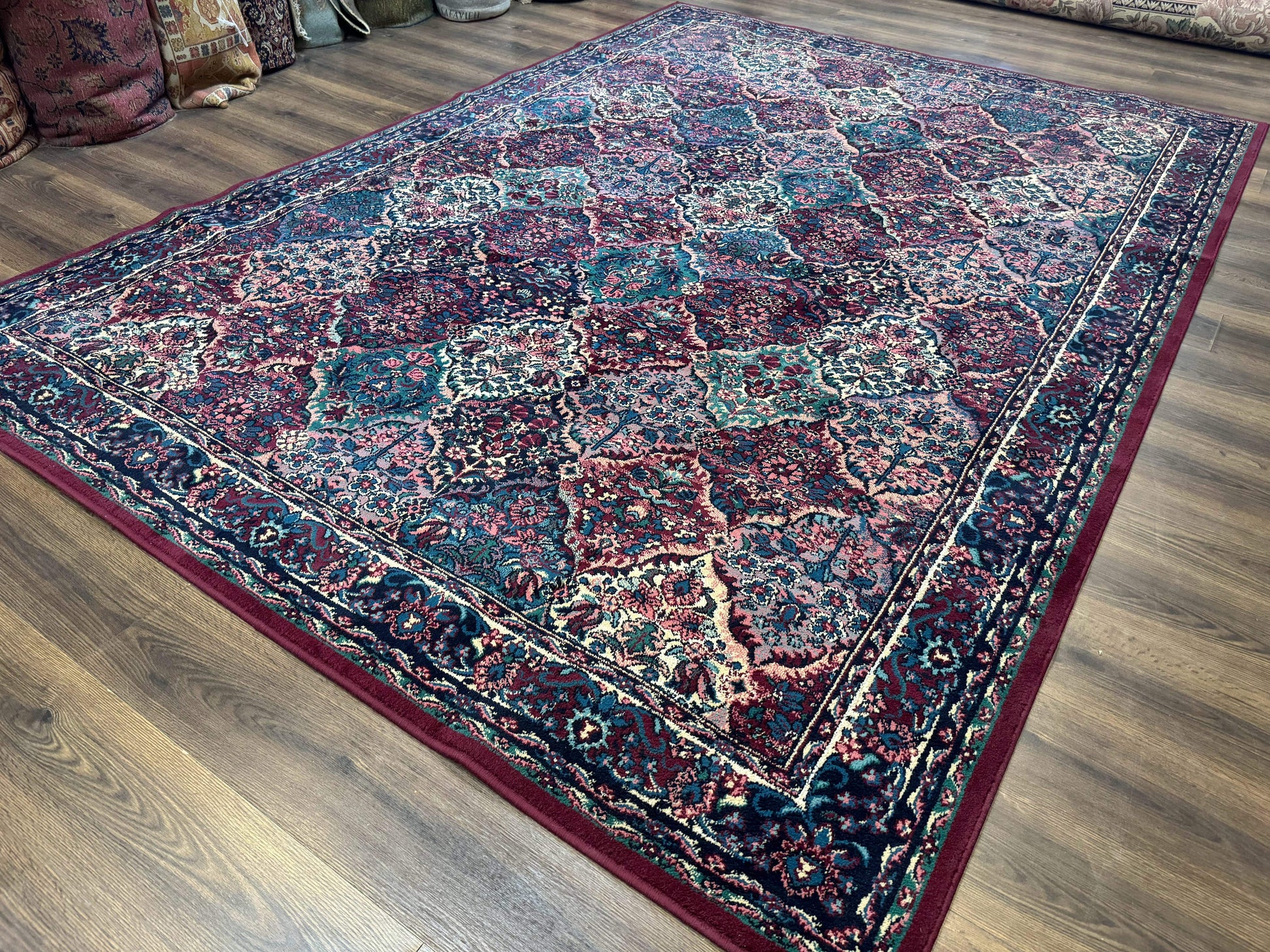 Multicolor Panel Kirman Rug 8x11 - Nuvé