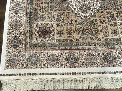 Turkish Memluk Silk Rug 4x6, Hereke Carpet, Bamboo Silk, New - Nuvé