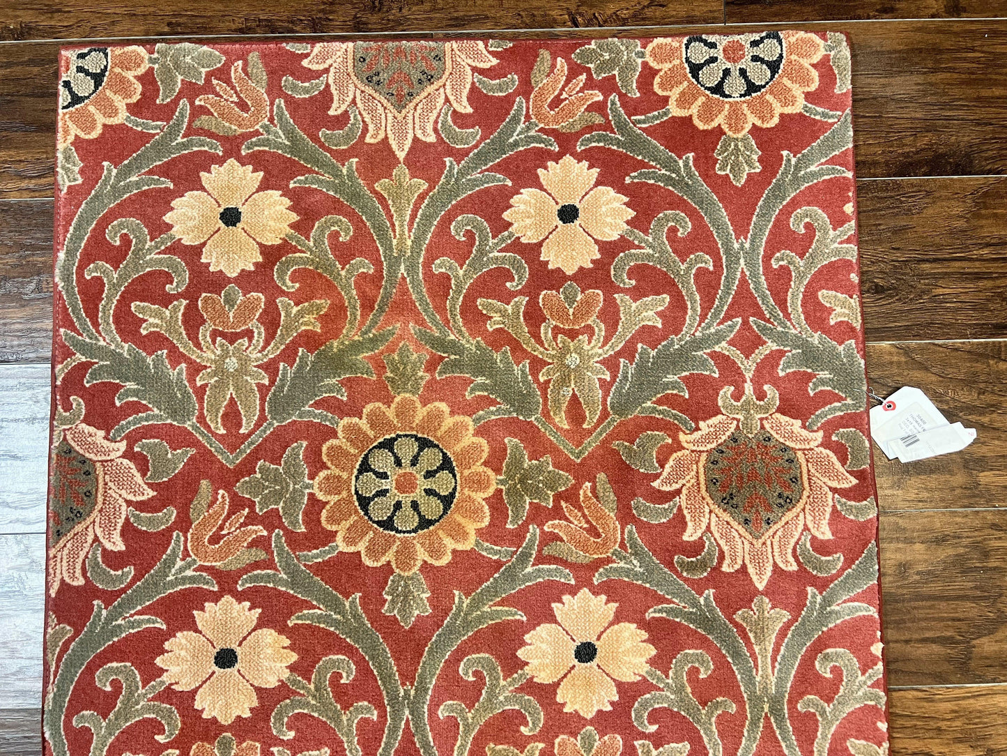 Runner Rug 3 x 14.7, Long Hallway Rug, Wool, Power Loomed, Contemporary, Floral - Nuvé