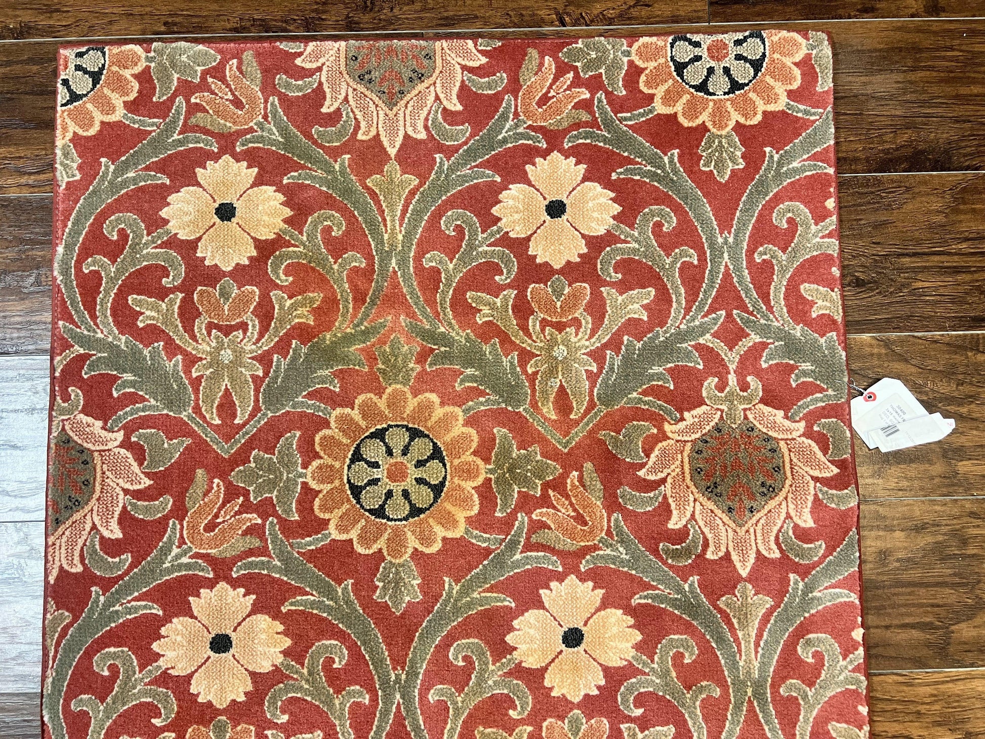 Runner Rug 3 x 14.7, Long Hallway Rug, Wool, Power Loomed, Contemporary, Floral - Nuvé