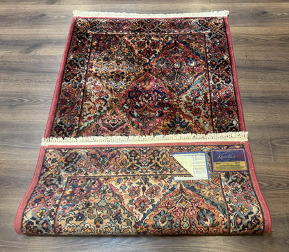 3x5 Karastan Multicolor Panel Kirman Rug #717, Wool Original 700 Series - Nuvé