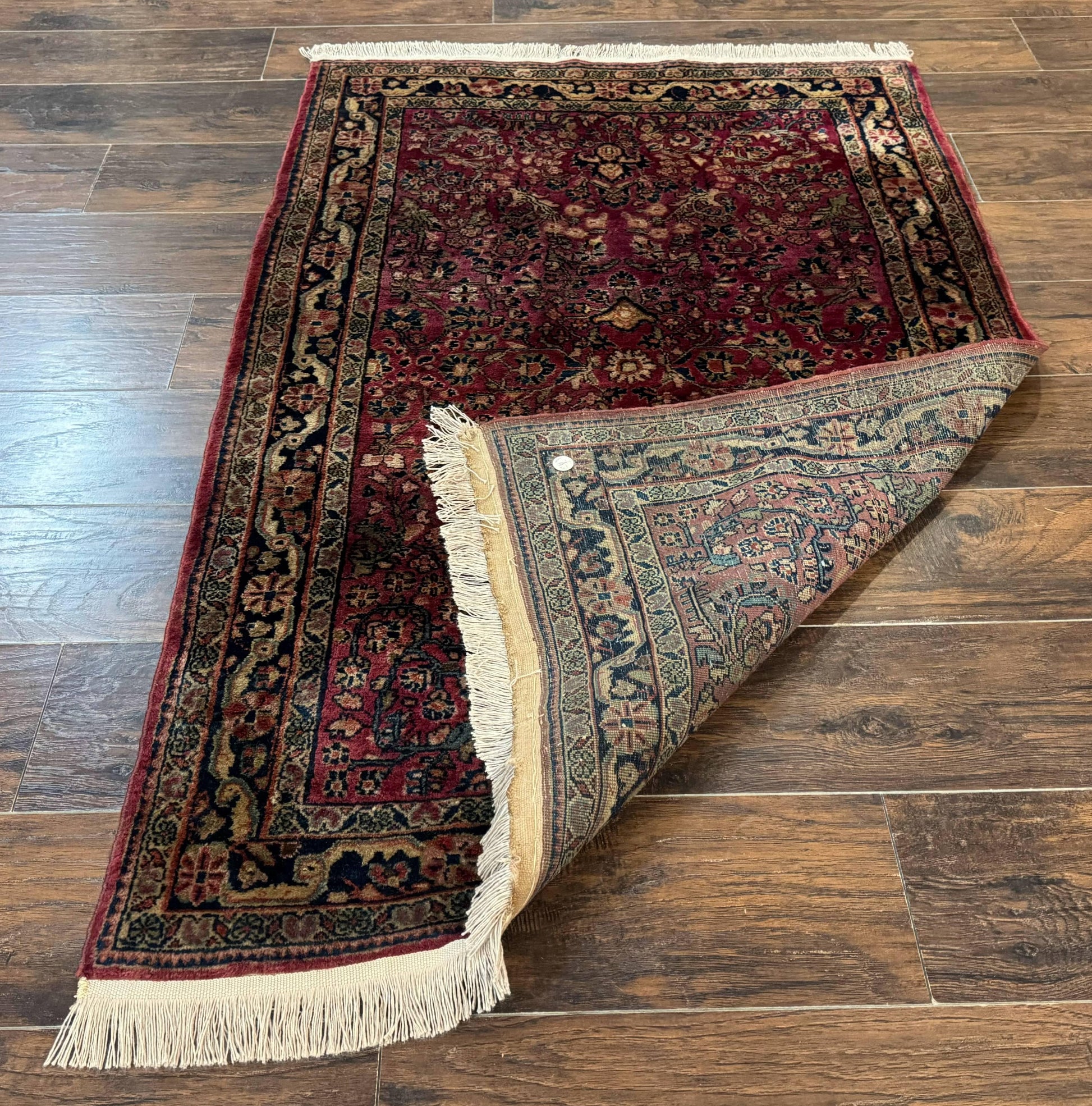 Persian Sarouk Rug 3x5, Antique Persian Carpet - Nuvé