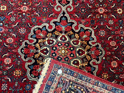 Antique Persian Rug 5x7, Red, Fine 260 KPSI, Bidjar Carpet - Nuvé