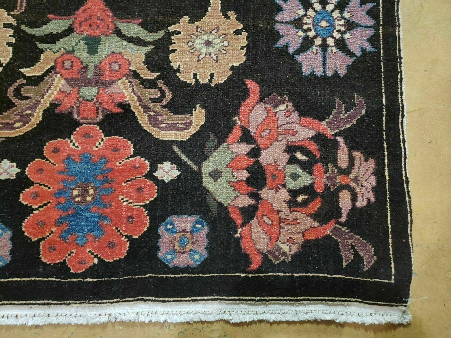 4' 5" X 16' 1" Antique Karabagh Caucasian Rug Handmade Wool Carpet Organic Dye - Nuvé