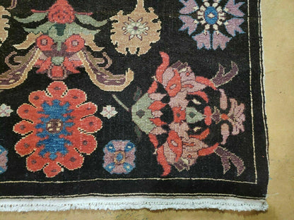 4' 5" X 16' 1" Antique Karabagh Caucasian Rug Handmade Wool Carpet Organic Dye - Nuvé
