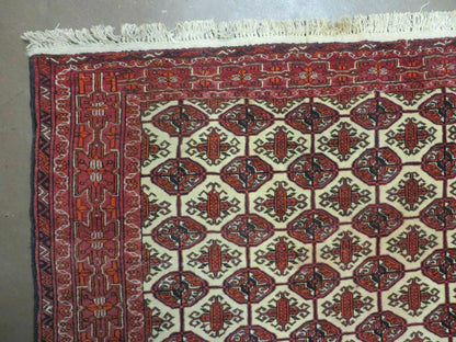4' X 6' Handmade Finely Knotted Pakistan Turkoman Bokhara Wool Rug Nice - Nuvé